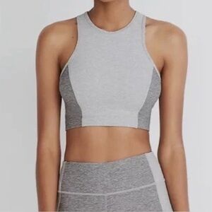 Outdoor Voices grey and blue size medium Athena sports bra like new
